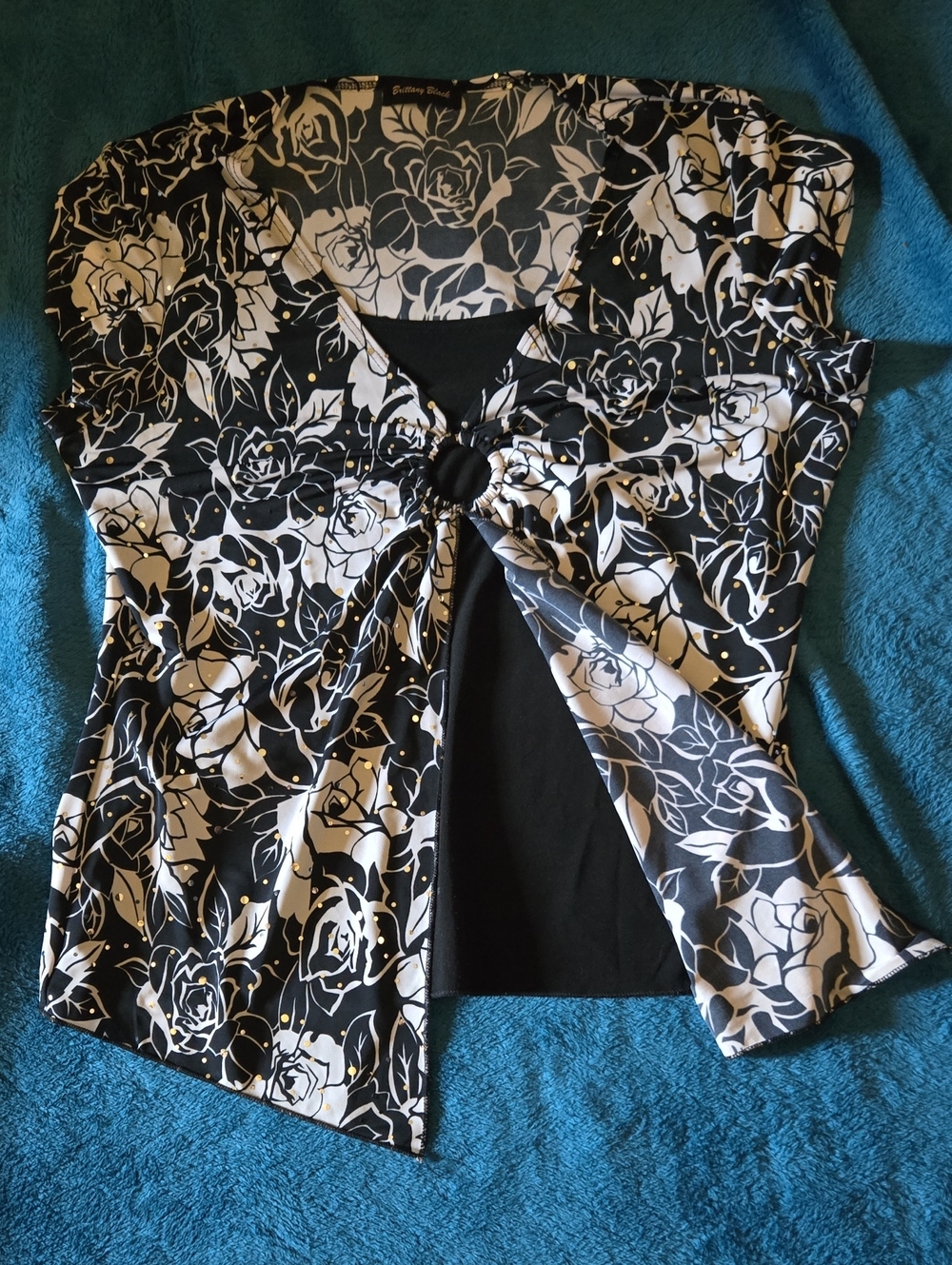 3/$20 Brittany Black Blouse